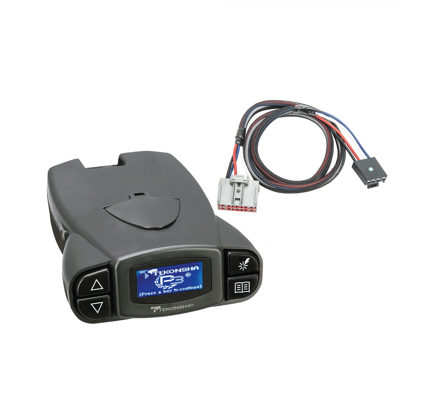 2020-2023 GMC Sierra 2500 HD 3064 Tekonsha Prodigy P3 Proportional Brake Controller for Trailers with 1-4 Axles 90195 w/ Plug-N-Play Wire
