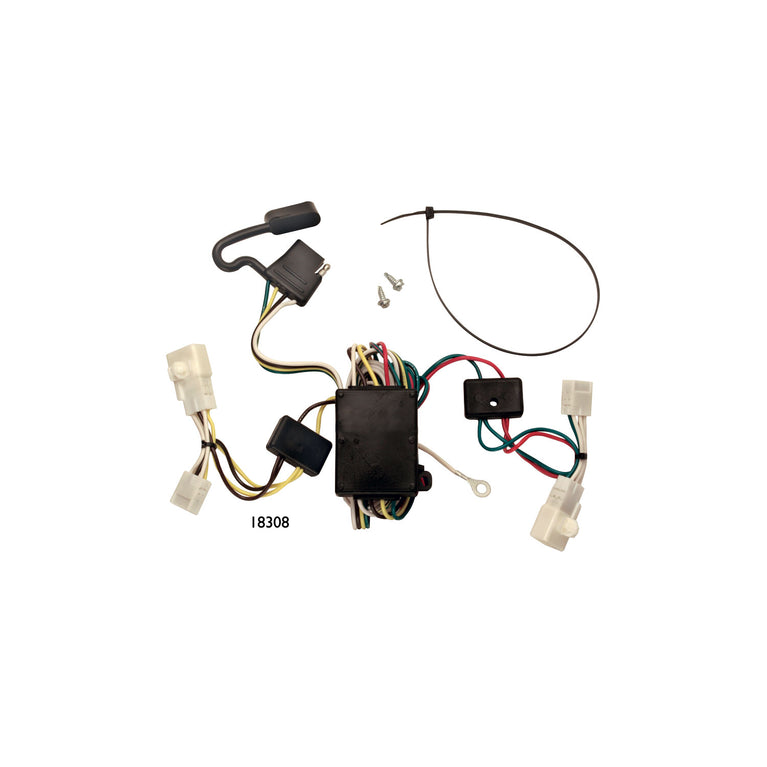 2002-2004 Toyota Camry Sedan Draw-tite Class 2 Trailer Hitch, 1-1/4 Inch Square Receiver Bundle w/ Plug-n-Play T-One Wiring Harness