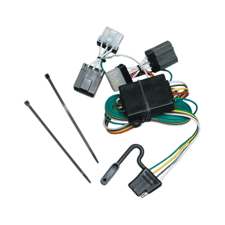 1988-1994 Nissan D21 Draw-tite Class 3 Trailer Hitch, 2 Inch Square Receiver Bundle w/ Plug-n-Play T-One Wiring Harness