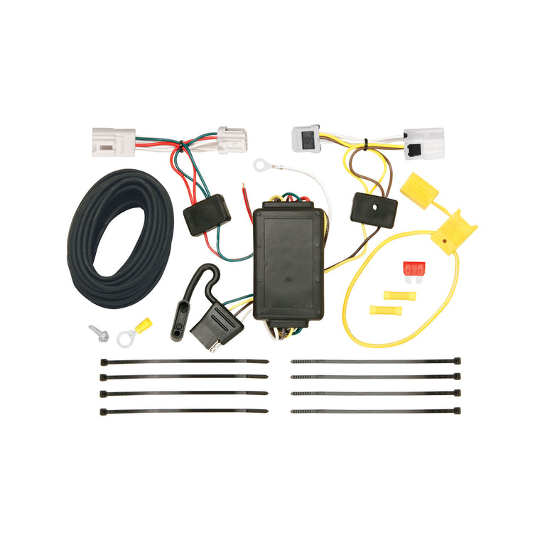 2008-2013 Nissan Rogue Except Krom Draw-tite Class 3 Trailer Hitch, 2 Inch Square Receiver Bundle w/ Plug-n-Play T-One Wiring Harness