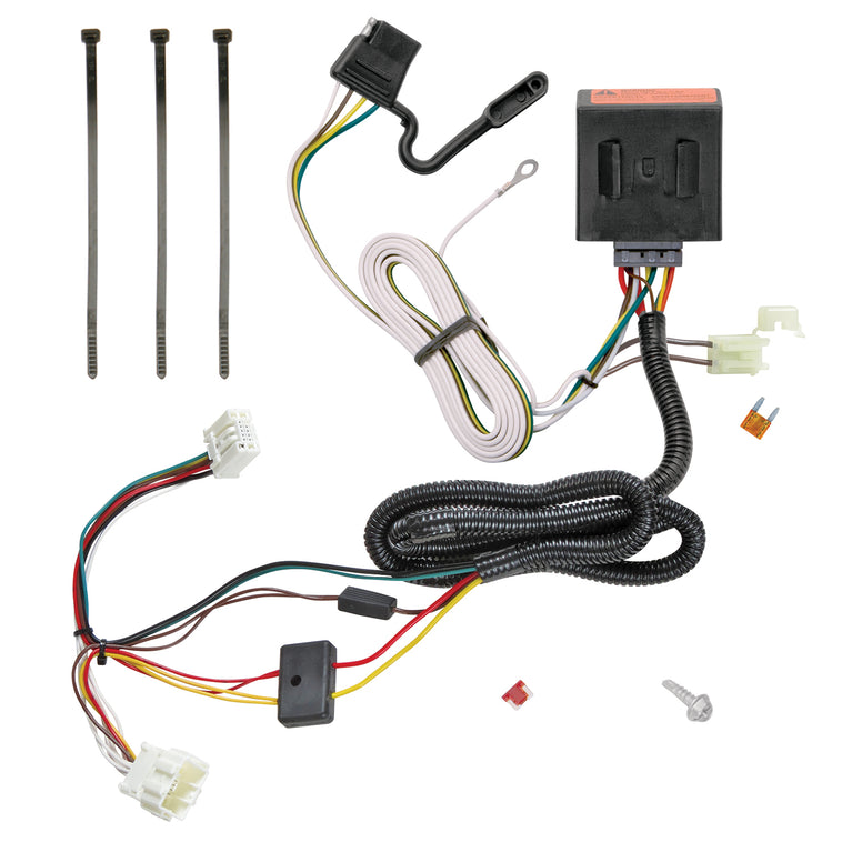 2012-2016 Honda CR-V Reese Towpower Class 3 Trailer Hitch, 2 Inch Square Receiver Bundle w/ Plug-n-Play T-One Wiring Harness