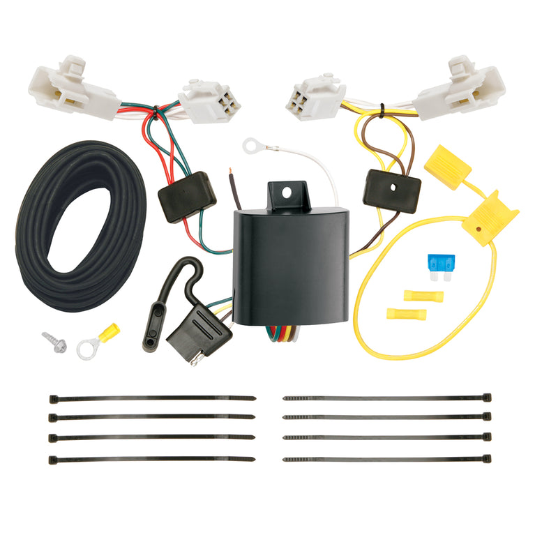 2013-2015 Toyota RAV4 Reese Towpower Class 3 Trailer Hitch, 2 Inch Square Receiver Bundle w/ Plug-n-Play T-One Wiring Harness