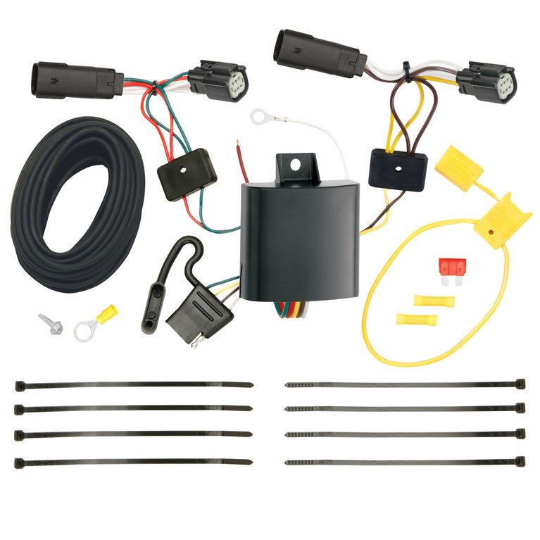 2014-2017 Buick Regal Draw-tite Class 2 Trailer Hitch, 1-1/4 Inch Square Receiver Bundle w/ Plug-n-Play T-One Wiring Harness