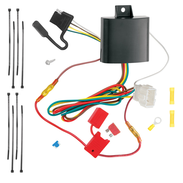 2013-2015 Honda Crosstour Draw-tite Class 1 Trailer Hitch, 1-1/4 Inch Square Receiver Bundle w/ Plug-n-Play T-One Wiring Harness