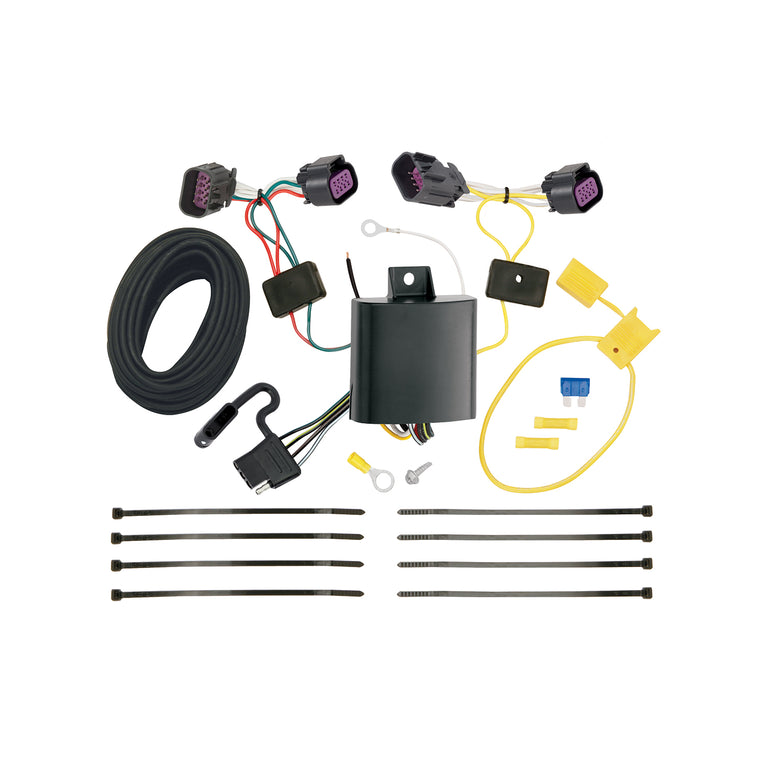 2015-2023 RAM ProMaster City Draw-tite Class 3 Trailer Hitch, 2 Inch Square Receiver Bundle w/ Plug-n-Play T-One Wiring Harness