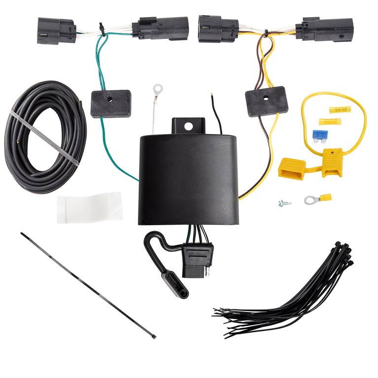 2019-2019 Ford Escape Draw-tite Class 2 Trailer Hitch, 1-1/4 Inch Square Receiver Bundle w/ Plug-n-Play T-One Wiring Harness