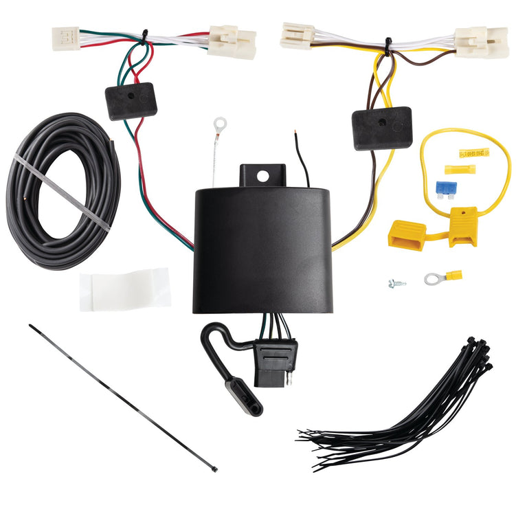 2021-2023 Ford Bronco Sport Except First Edition Draw-tite Class 3 Trailer Hitch, 2 Inch Square Receiver Bundle w/ Plug-n-Play T-One Wiring Harness