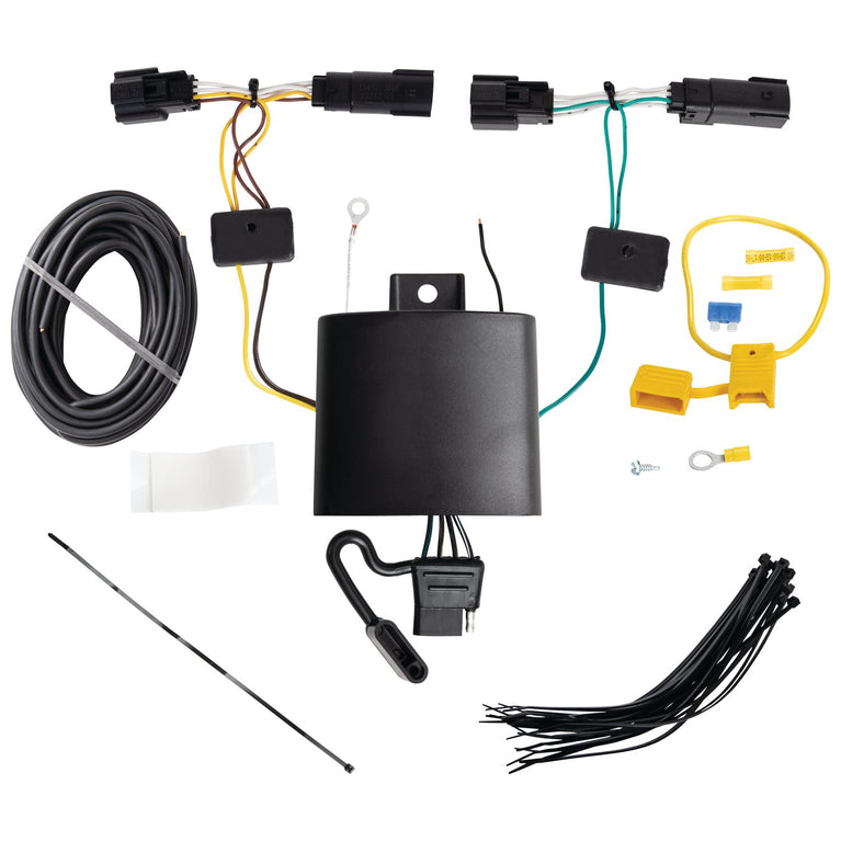2022-2023 Jeep Grand Cherokee Reese Towpower Class 4 Trailer Hitch, 2 Inch Square Receiver Bundle w/ Plug-n-Play T-One Wiring Harness