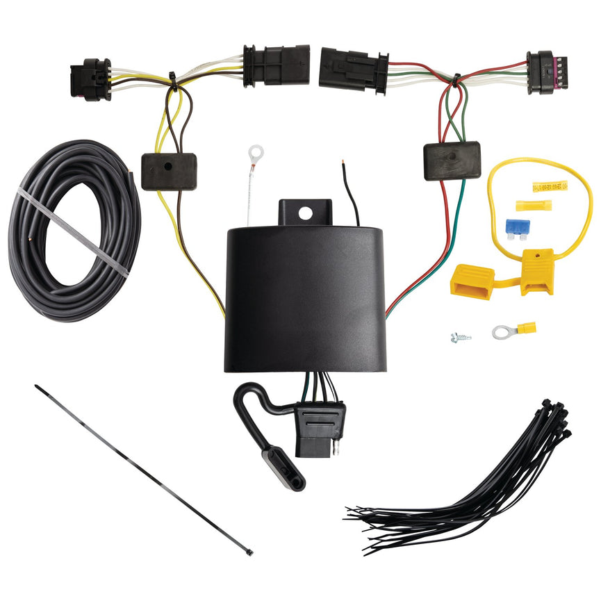 2021-2023 Tesla Y Reese Towpower Class 3 Trailer Hitch, 2 Inch Square Receiver Bundle w/ Plug-n-Play T-One Wiring Harness