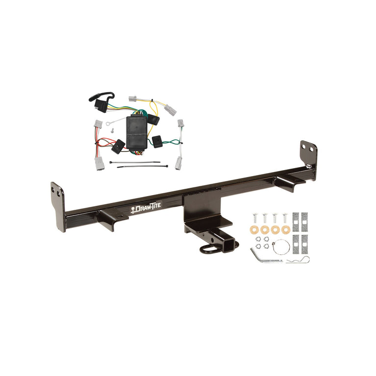 2004-2009 Mazda 3 Hatchback, Except w/Grand Touring LED Taillights Draw-tite Class 1 Trailer Hitch, 1-1/4 Inch Square Receiver Bundle w/ Plug-n-Play T-One Wiring Harness