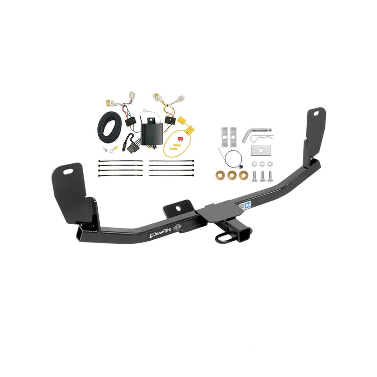 2013-2020 Hyundai Elantra GT Except for Korean Manufactured Vehicles Draw-tite Class 1 Trailer Hitch, 1-1/4 Inch Square Receiver Bundle w/ Plug-n-Play T-One Wiring Harness