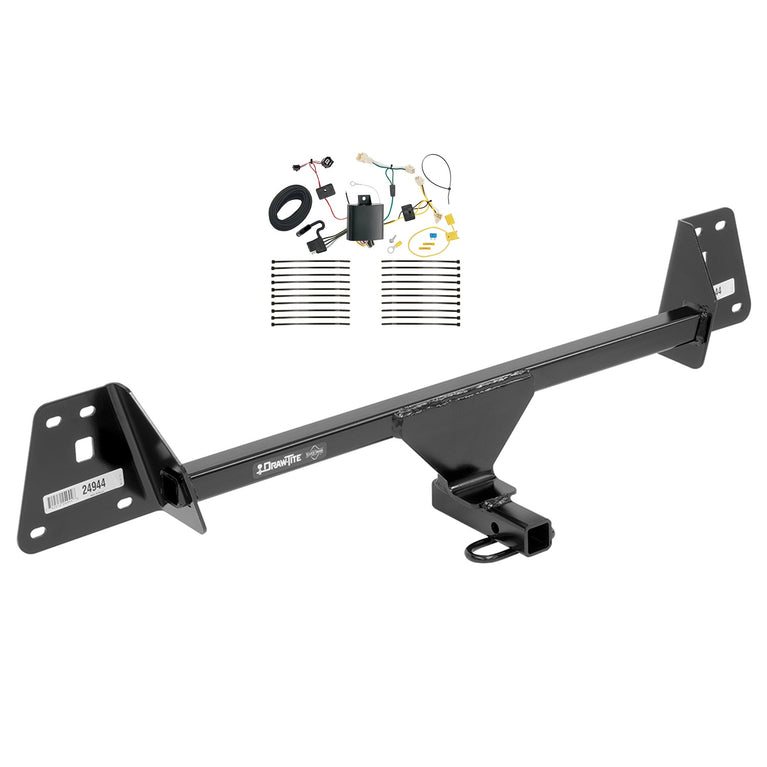 2016-2019 Toyota Prius Draw-tite Class 1 Trailer Hitch, 1-1/4 Inch Square Receiver Bundle w/ Plug-n-Play T-One Wiring Harness