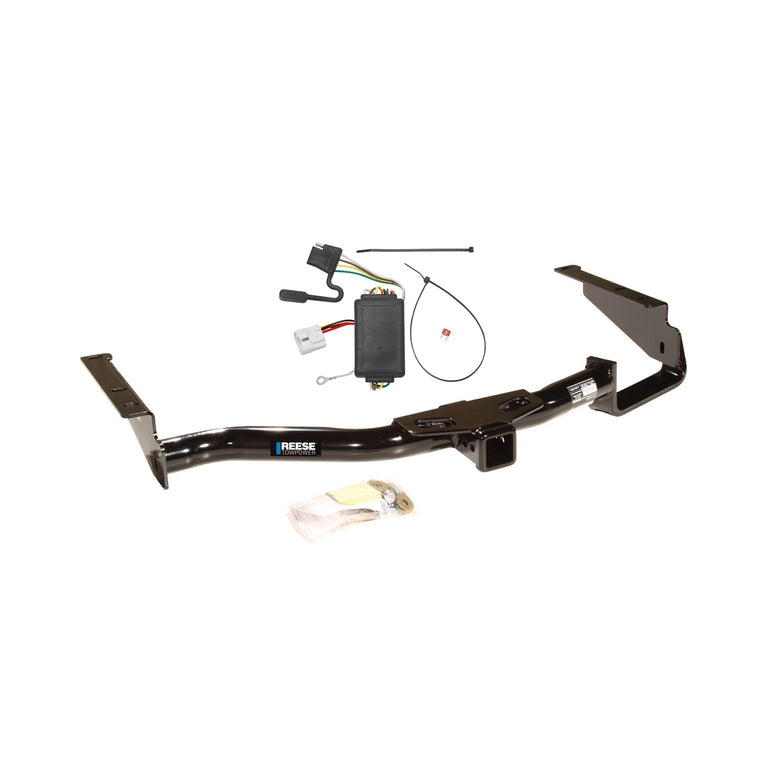 2004-2007 Toyota Highlander Reese Towpower Class 3 Trailer Hitch, 2 Inch Square Receiver Bundle w/ Plug-n-Play T-One Wiring Harness