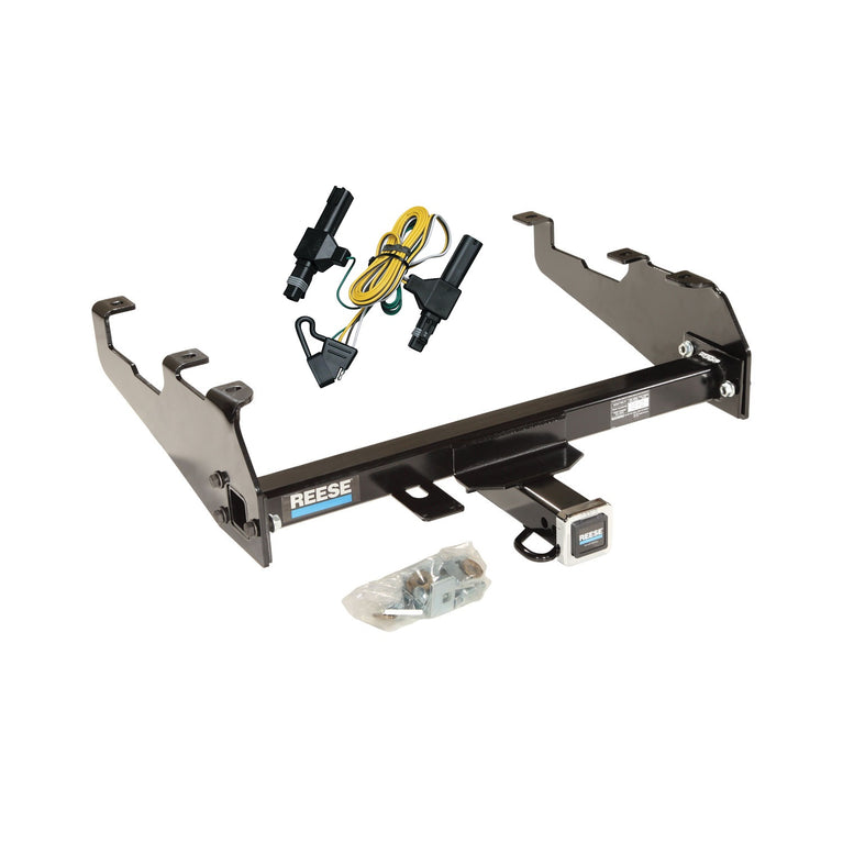 1994-1994 Dodge Ram 2500 Reese Towpower Class 3 Trailer Hitch, 2 Inch Square Receiver, Black w/ Plug-n-Play Wiring Kit 37081