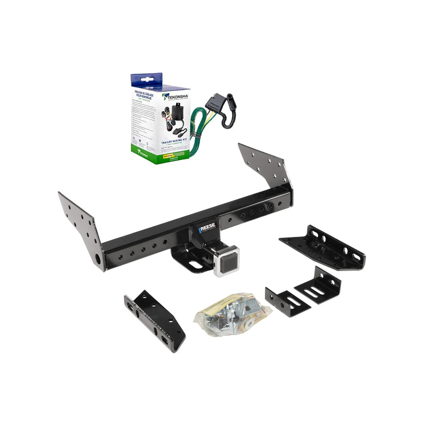 2004-2004 Ford Escape Reese Towpower Class 3 Multi-Fit Trailer Hitch, 2 Inch Square Receiver, Black w/ Custom Fit Wiring Kit