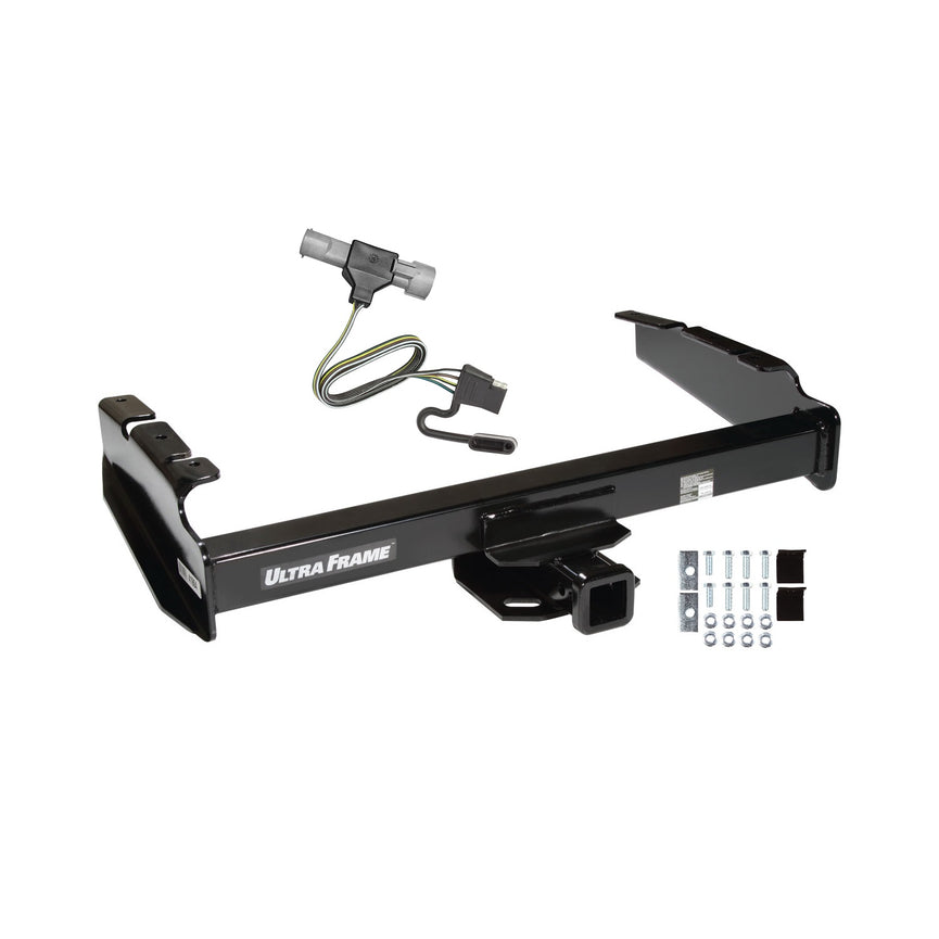 1997-1997 Ford F-250 HD Draw-tite Class 4 Trailer Hitch, 2 Inch Square Receiver Bundle w/ Plug-n-Play T-One Wiring Harness