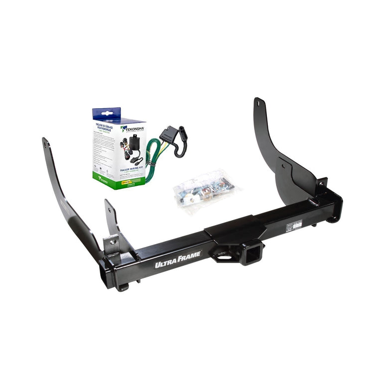2006-2008 Ford F-150 Draw-Tite Class 5 Trailer Hitch, 2 Inch Square Receiver, Black w/ Custom Fit Wiring Kit