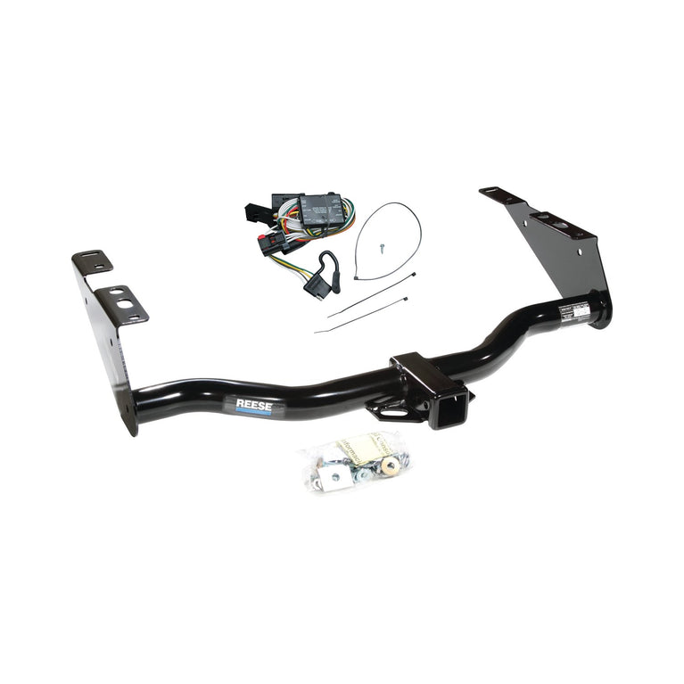 1996-2000 Dodge Grand Caravan Reese Towpower Class 3 Trailer Hitch, 2 Inch Square Receiver, Black w/ Custom Fit Wiring Kit