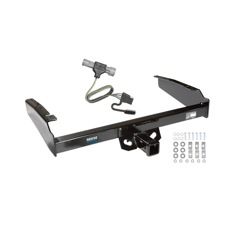 1997-1997 Ford F-350 Reese Towpower Class 3 Trailer Hitch, 2 Inch Square Receiver, Black w/ Custom Fit Wiring Kit