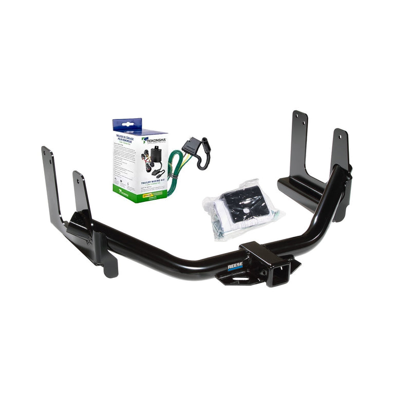 2004-2004 Ford F-150 Reese Towpower Class 3 Trailer Hitch, 2 Inch Square Receiver, Black w/ Custom Fit Wiring Kit