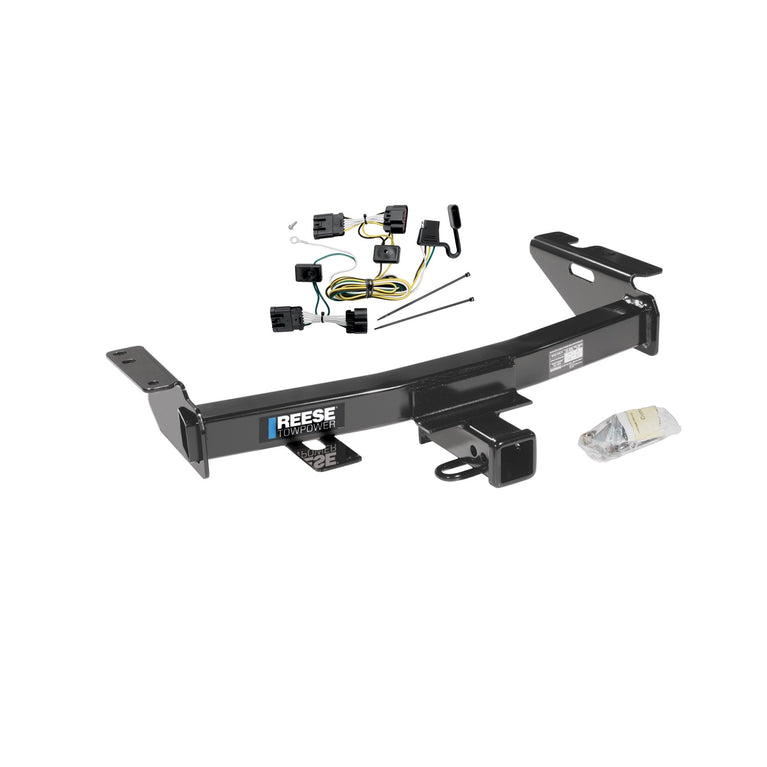 2009-2009 Chevrolet Uplander Reese Towpower Class 3 Trailer Hitch, 2 Inch Square Receiver, Black w/ Custom Fit Wiring Kit