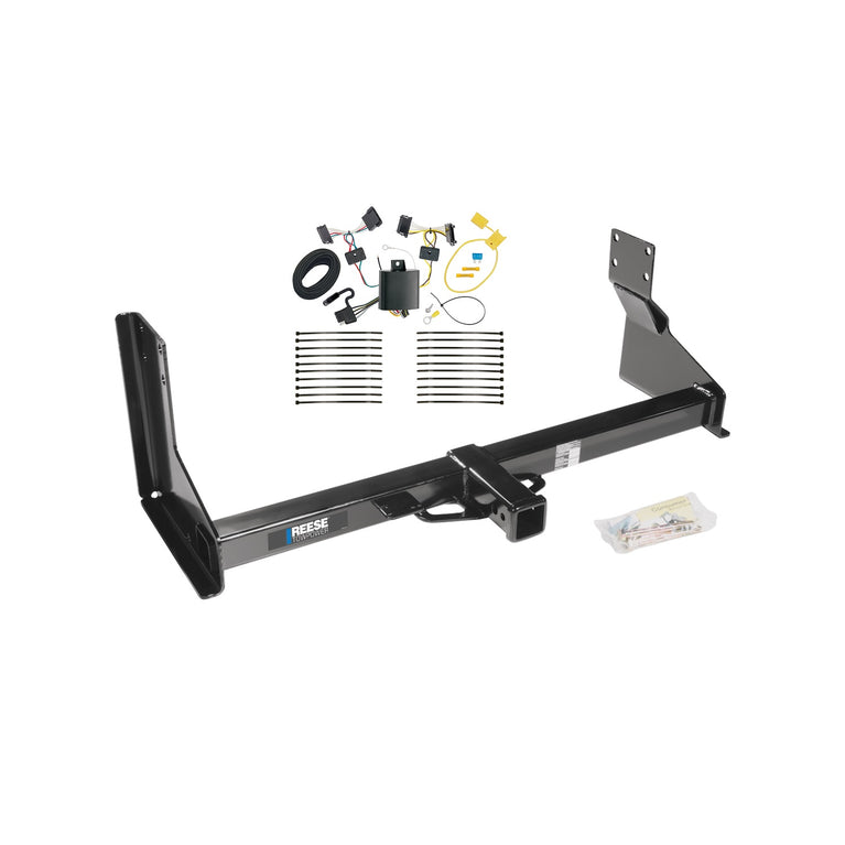 2012-2013 Mercedes-Benz Sprinter 2500 Reese Towpower Class 3 Trailer Hitch, 2 Inch Square Receiver, Black w/ Custom Fit Wiring Kit