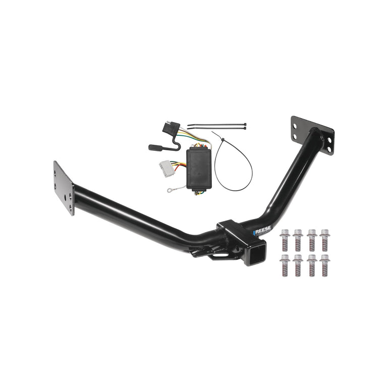 2013-2013 Acura MDX Reese Towpower Class 3 Trailer Hitch, 2 Inch Square Receiver, Black w/ Custom Fit Wiring Kit