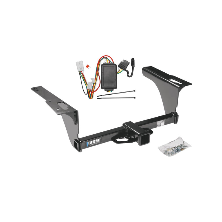 2010-2019 Subaru Outback Wagon, Except Sport Reese Towpower Class 3 Trailer Hitch, 2 Inch Square Receiver Bundle w/ Plug-n-Play T-One Wiring Harness