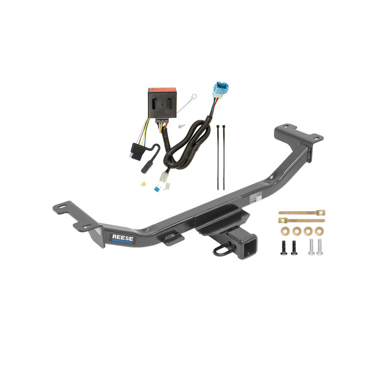 2013-2018 Acura RDX Reese Towpower Class 3 Trailer Hitch, 2 Inch Square Receiver, Black w/ Custom Fit Wiring Kit