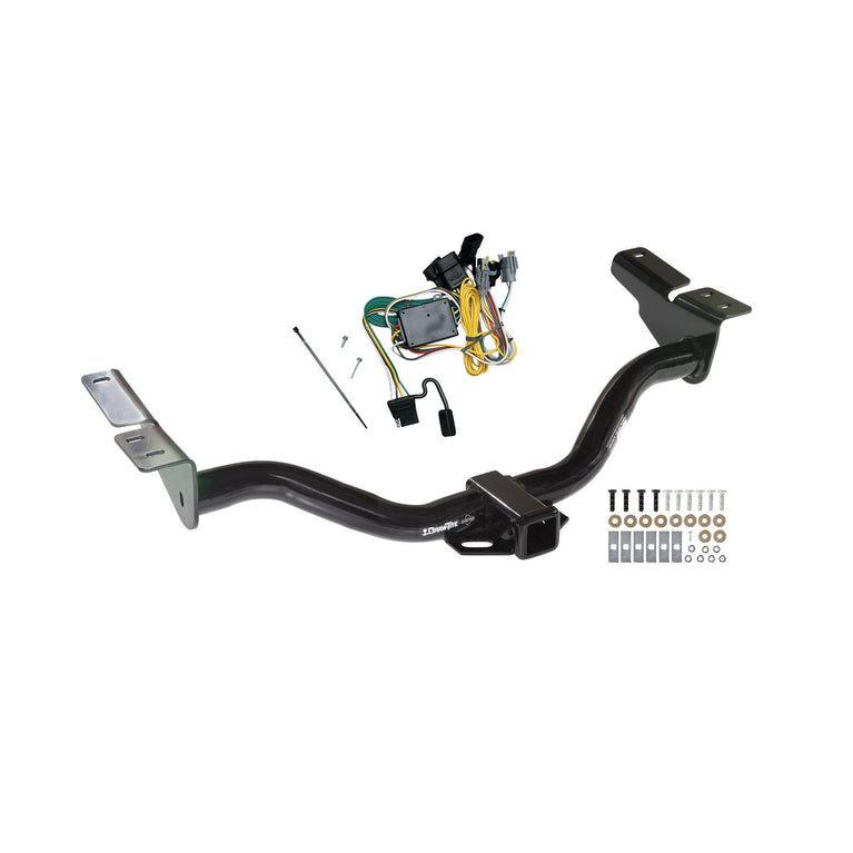 2001-2003 Ford Escape Draw-tite Class 3 Trailer Hitch, 2 Inch Square Receiver Bundle w/ Plug-n-Play T-One Wiring Harness