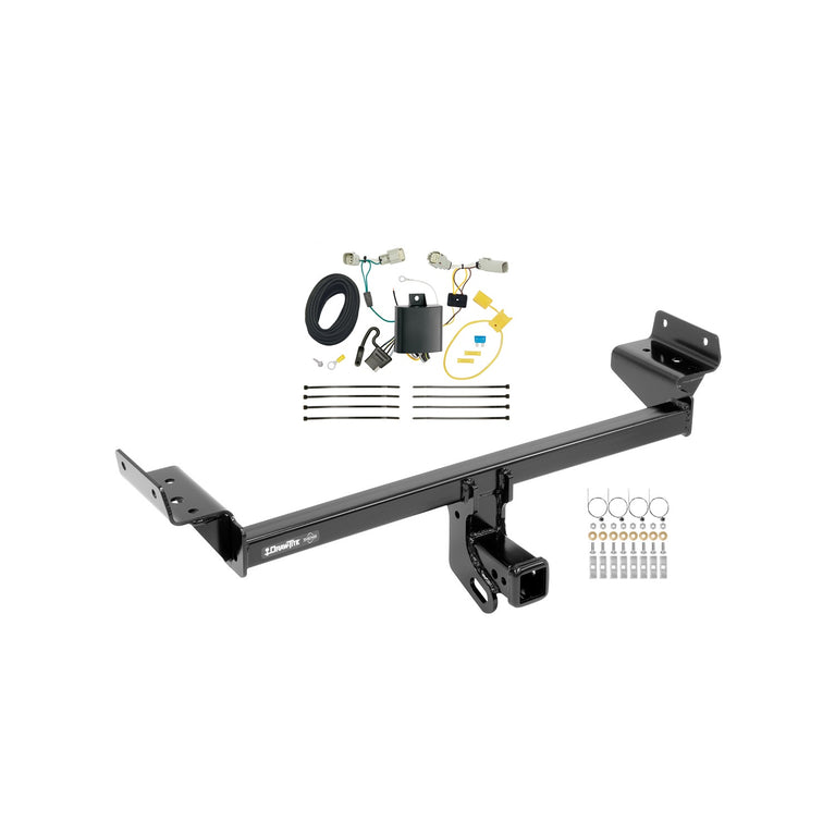 2016-2018 Lincoln MKX Draw-tite Class 3 Trailer Hitch, 2 Inch Square Receiver Bundle w/ Plug-n-Play T-One Wiring Harness