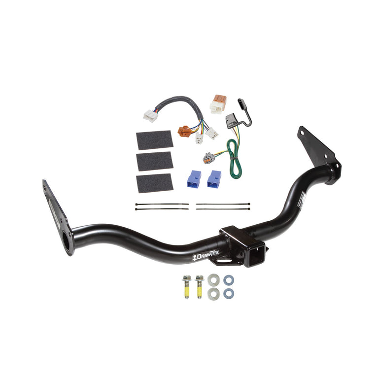 2005-2015 Nissan Xterra Draw-tite Class 3 Trailer Hitch, 2 Inch Square Receiver Bundle w/ Plug-n-Play T-One Wiring Harness