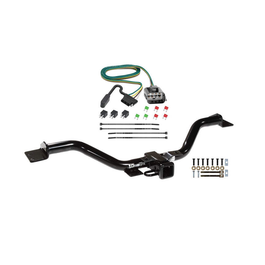 2013-2017 Buick Enclave Draw-tite Class 3 Trailer Hitch, 2 Inch Square Receiver Bundle w/ Plug-n-Play T-One Wiring Harness