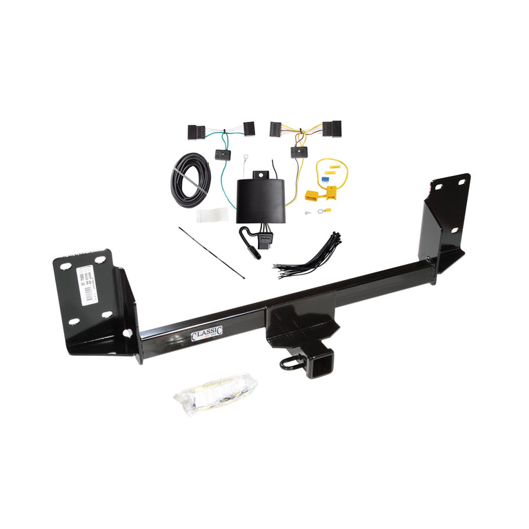 2015-2018 BMW X5 Except M Sport Package Draw-tite Class 4 Trailer Hitch, 2 Inch Square Receiver Bundle w/ Plug-n-Play T-One Wiring Harness