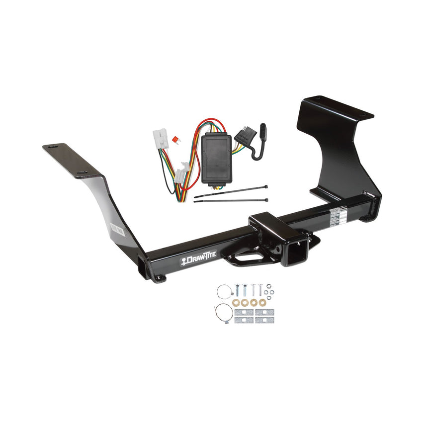 2009-2013 Subaru Forester Draw-tite Class 3 Trailer Hitch, 2 Inch Square Receiver Bundle w/ Plug-n-Play T-One Wiring Harness