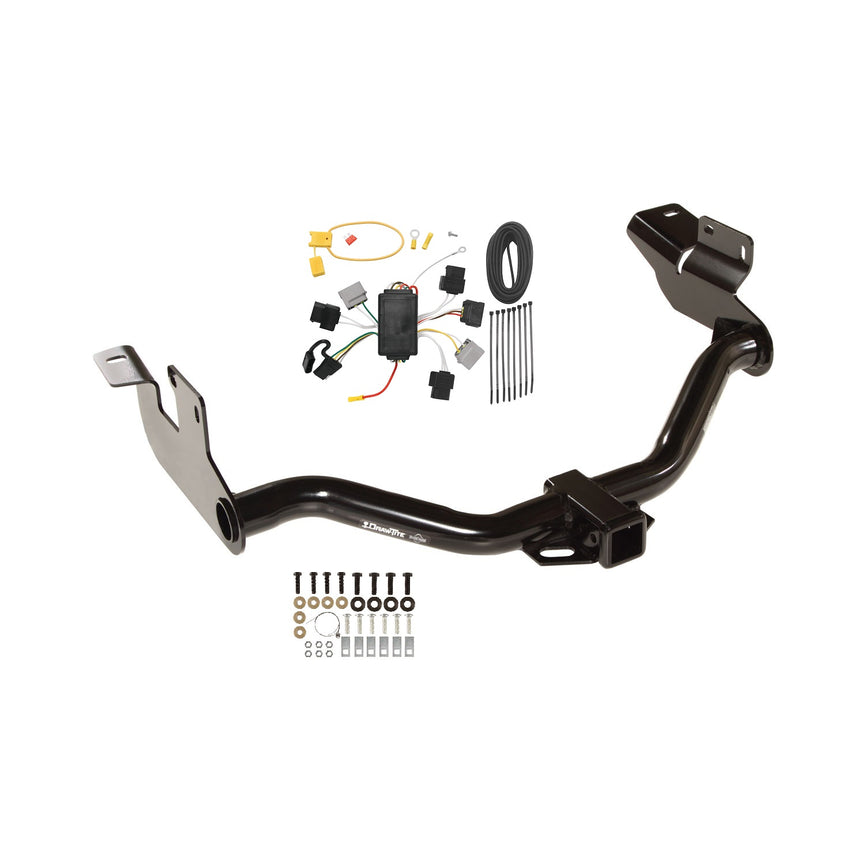 2005-2006 Mazda Tribute Draw-tite Class 3 Trailer Hitch, 2 Inch Square Receiver Bundle w/ Plug-n-Play T-One Wiring Harness
