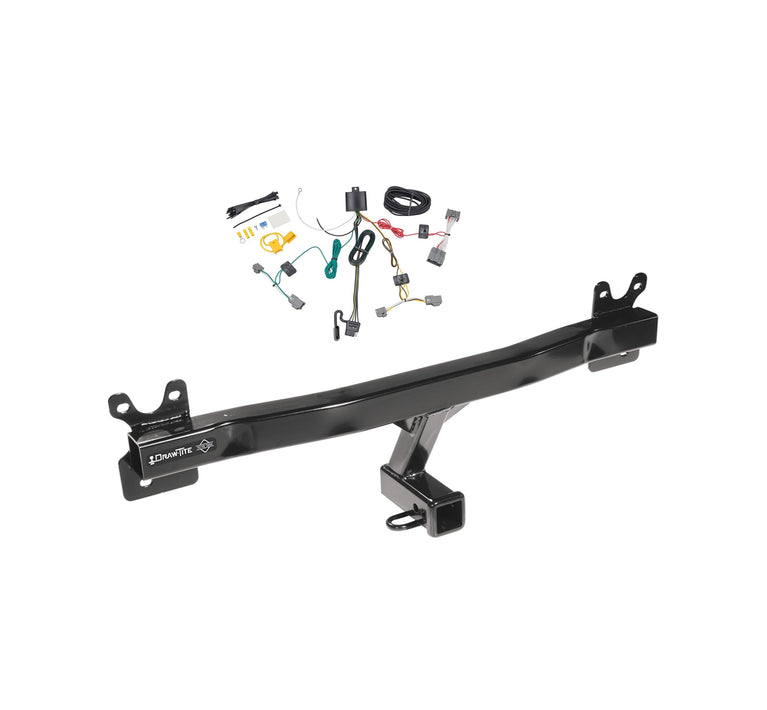 2008-2016 Volvo XC70 Draw-tite Class 3 Trailer Hitch, 2 Inch Square Receiver Bundle w/ Plug-n-Play T-One Wiring Harness