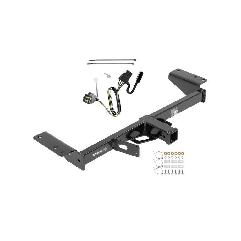 2020-2023 Cadillac XT5 Draw-tite Class 3 Trailer Hitch, 2 Inch Square Receiver Bundle w/ Plug-n-Play T-One Wiring Harness