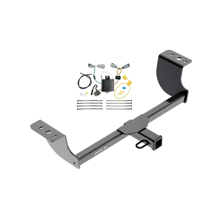 2015-2023 Chrysler 300 Draw-Tite Class 3 Trailer Hitch, 2 Inch Square Receiver, Black w/ Custom Fit Wiring Kit