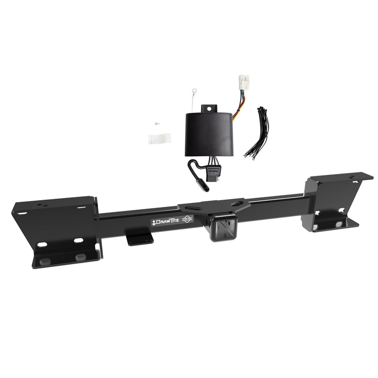2019-2022 Subaru Ascent Draw-tite Class 3 Trailer Hitch, 2 Inch Square Receiver Bundle w/ Plug-n-Play T-One Wiring Harness