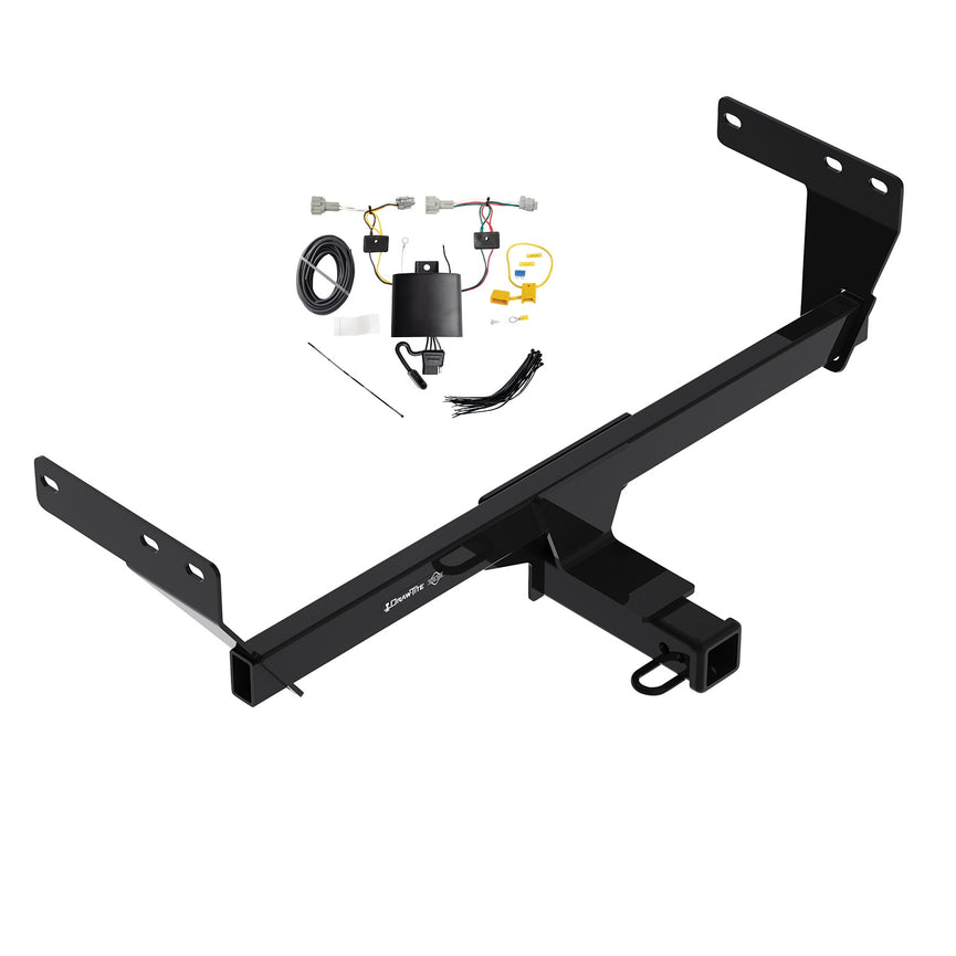 2021-2023 Nissan Rogue Draw-Tite Class 3 Trailer Hitch, 2 Inch Square Receiver, Black w/ Custom Fit Wiring Kit