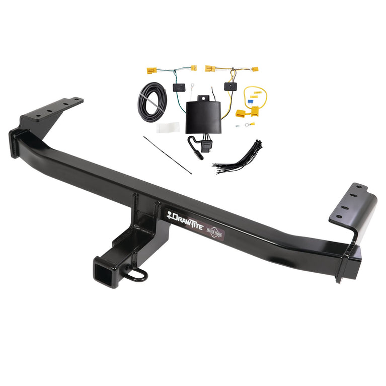 2021-2022 Mercedes-Benz GLB35 AMG Draw-Tite Class 3 Trailer Hitch, 2 Inch Square Receiver, Black w/ Custom Fit Wiring Kit