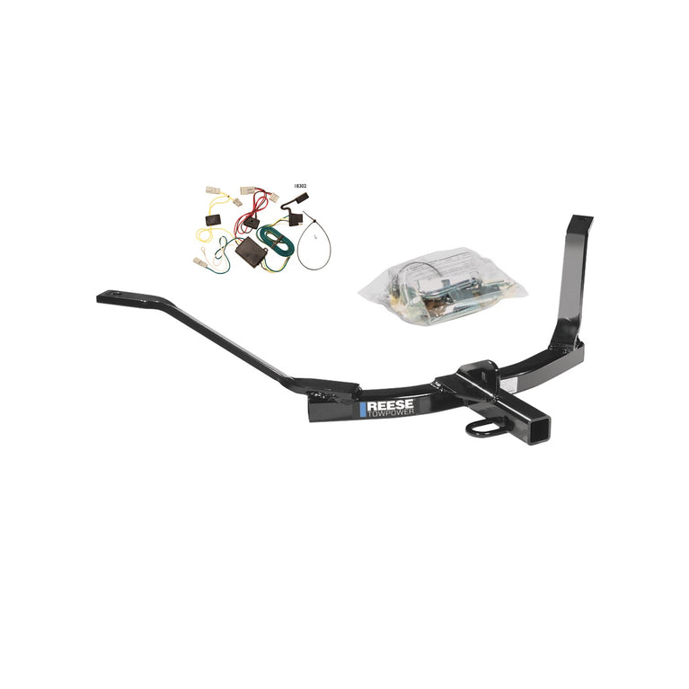 2006-2007 Honda Accord Reese Towpower Class 1 Trailer Hitch, 1-1/4 Inch Square Receiver, Black w/ Plug-n-Play Wiring Kit 77161