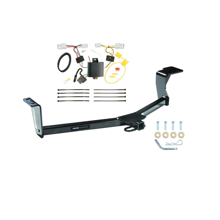 2012-2017 Toyota Prius V Reese Towpower Class 1 Trailer Hitch, 1-1/4 Inch Square Receiver, Black w/ Plug-n-Play Wiring Kit 77236