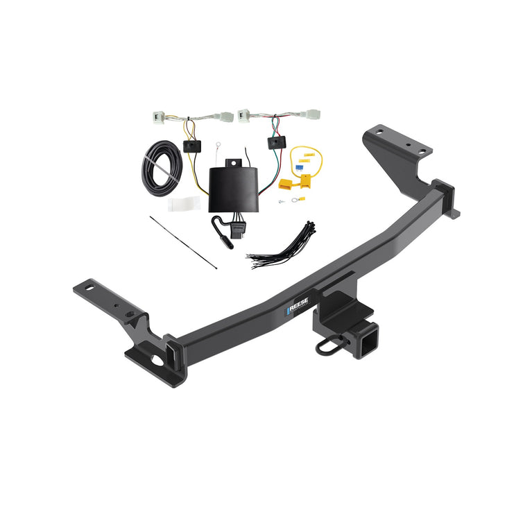 2022-2023 Mazda CX-5 Reese Towpower Class 3 Trailer Hitch, 2 Inch Square Receiver, Black w/ Custom Fit Wiring Kit