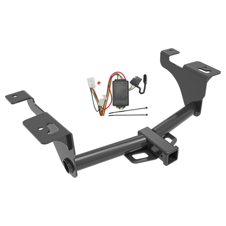 2020-2021 Subaru Outback Reese Towpower Class 3 Trailer Hitch, 2 Inch Square Receiver, Black w/ Custom Fit Wiring Kit