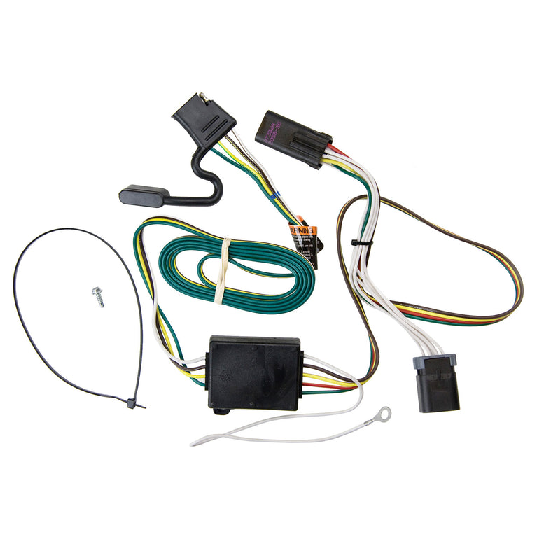 2001-2003 Chrysler Voyager Reese Towpower Class 3 Multi-Fit Trailer Hitch, 2 Inch Square Receiver Bundle w/ Plug-n-Play T-One Wiring Harness